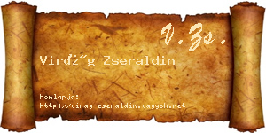 Virág Zseraldin névjegykártya